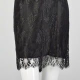 XS Pamela Dennis Matching Black Lace Skirt and Top Dress Set