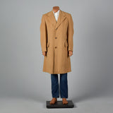 1970s Mens Dhalishan Cashmere Tan Coat