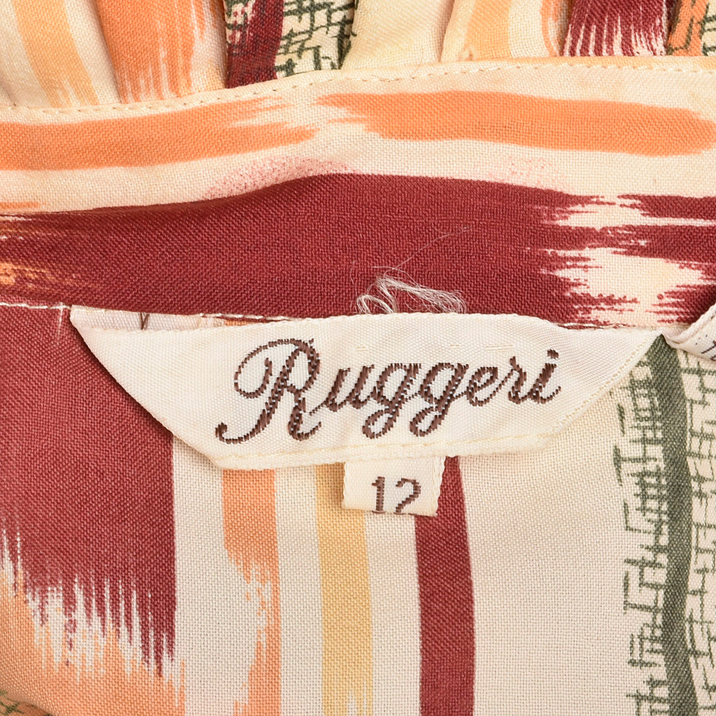 1970s Ruggeri Print Blouse with Bow
