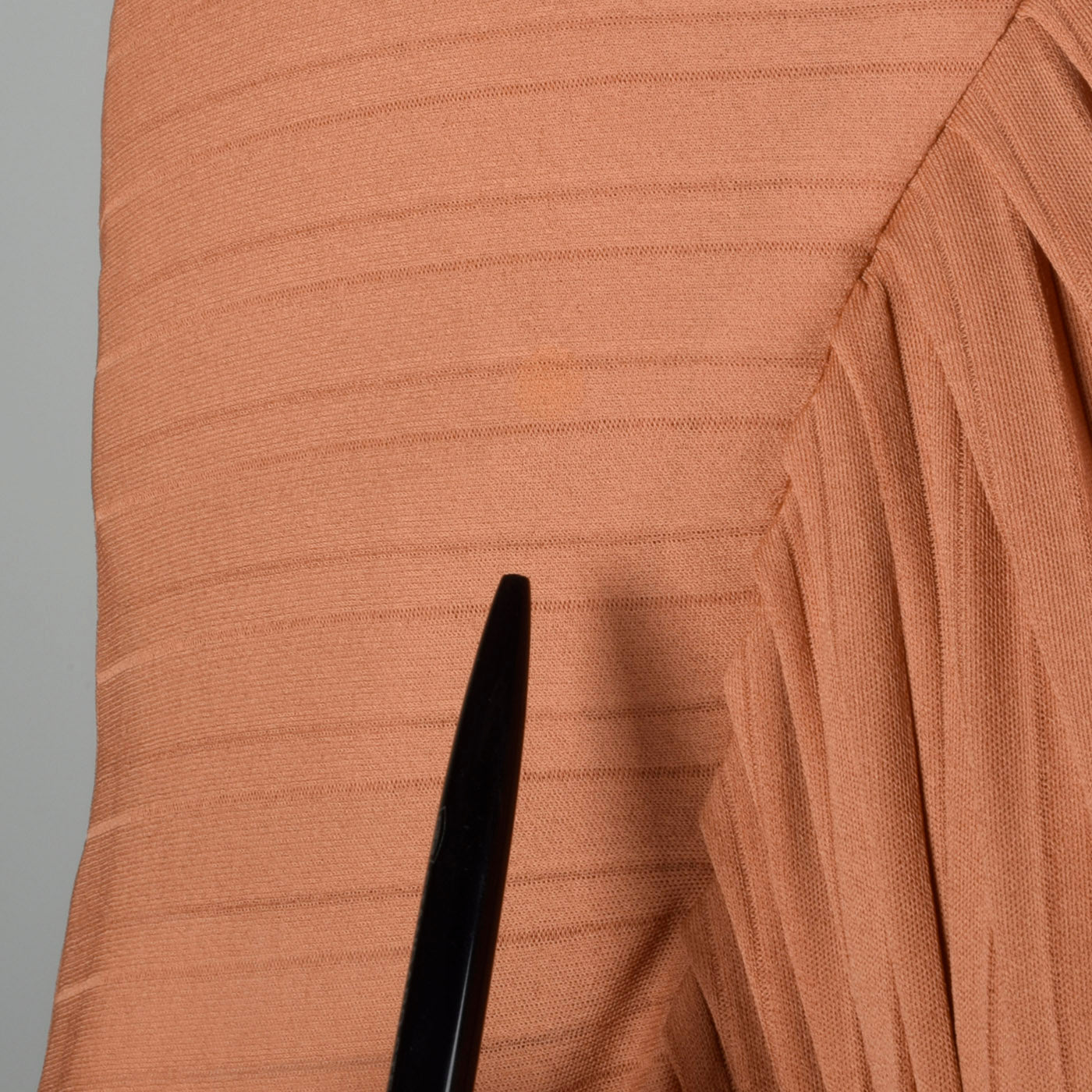 1980s Brown Silk Jersey Draped Dress