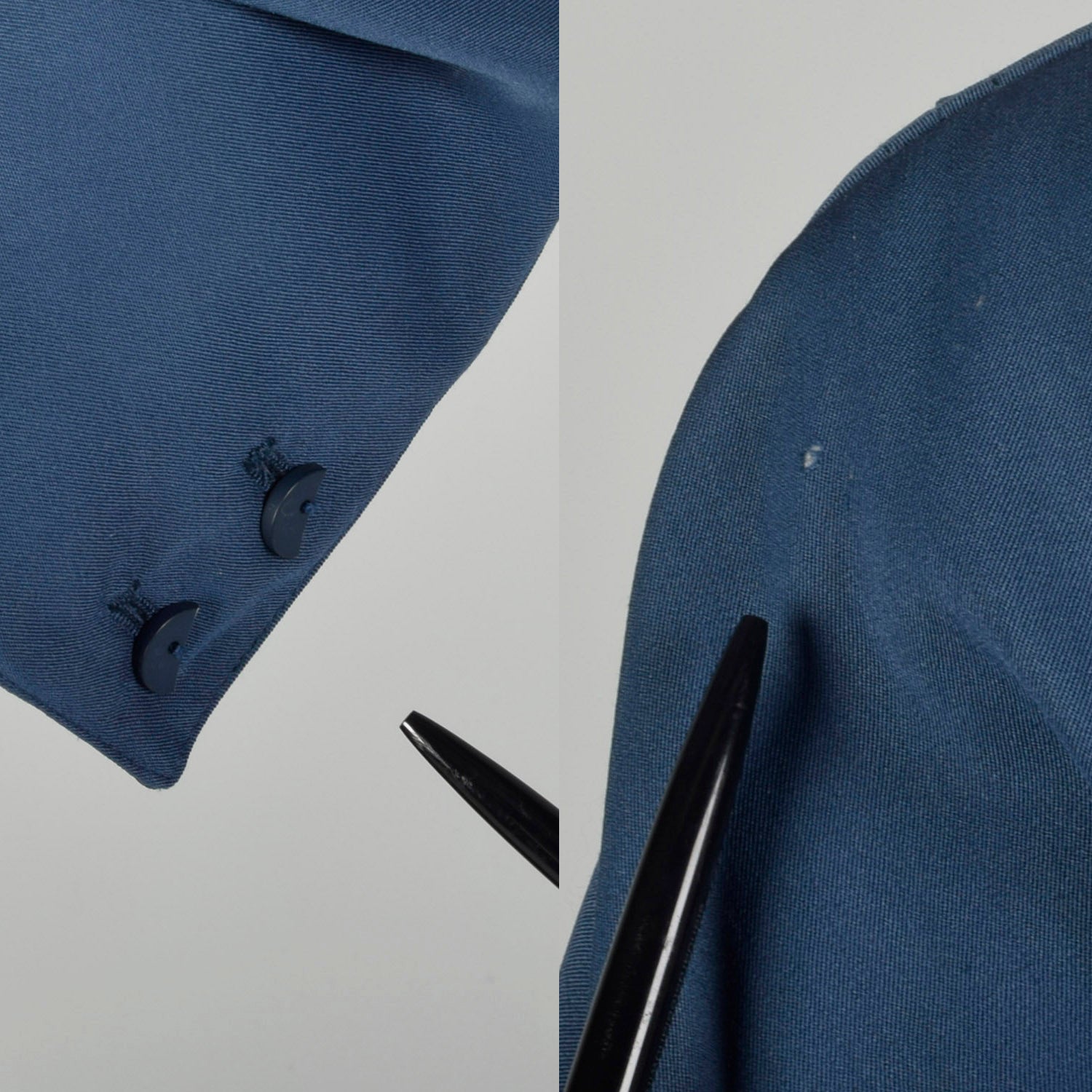 Small 1980s Claude Montana Suit Blue Hourglass Jacket Pleated Trouser