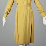 1970s Three Piece Silk Shirt and Wrap Skirt with Belt