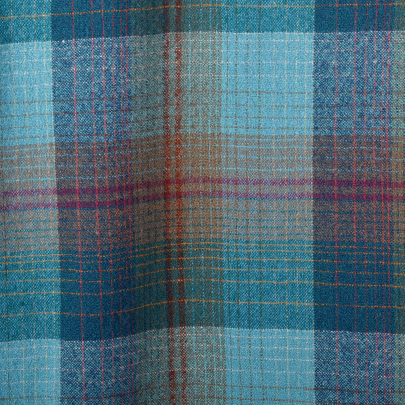 1960s Mens Pendleton Board Shirt in Blue Plaid