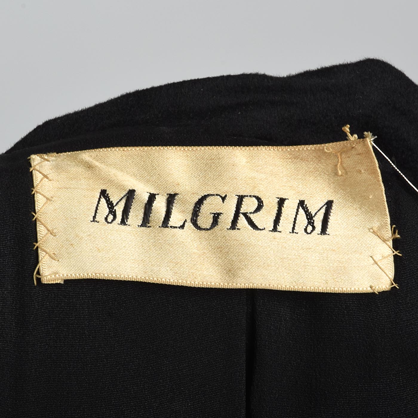 1940s Black Cashmere Skirt Suit