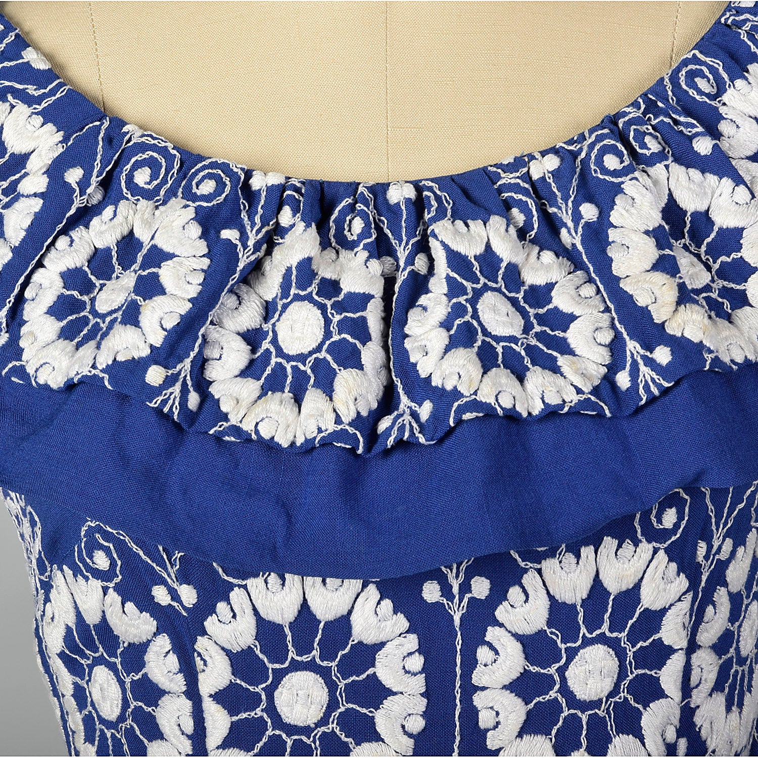 Unbranded 50s Blue Dress W/ Circle Skirt