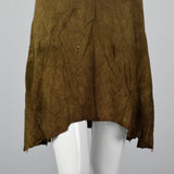 1970s Brown Suede Sheath Dress