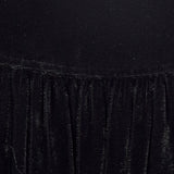 1940s Black Velvet Opera Cape with Gold Sequin Shoulders