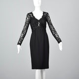 Pierre Balmain Little Black Dress with Lace Bodice