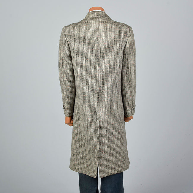 1950s Mens Tweed Overcoat