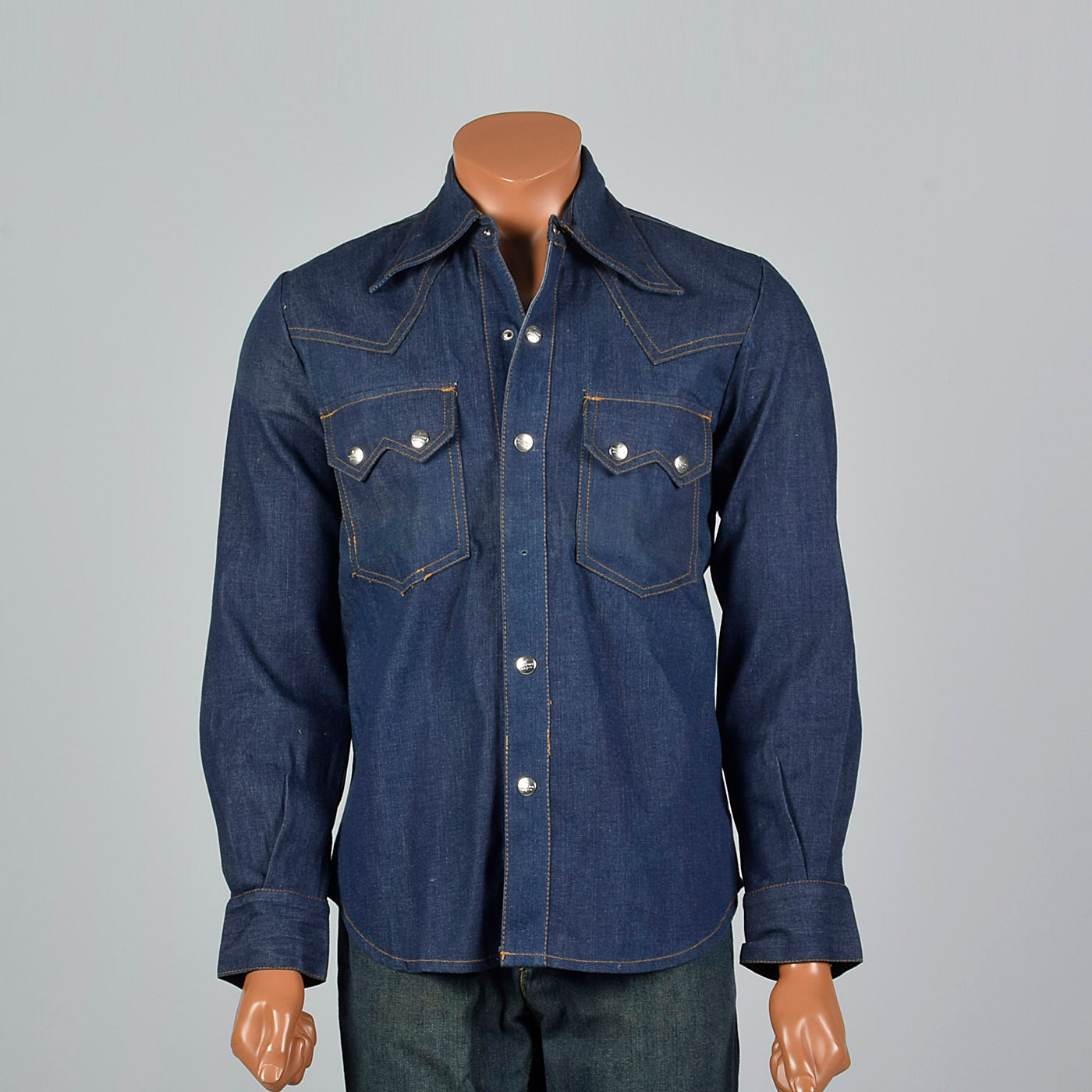 1970s Deadstock Seafarer Denim Shirt