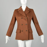 Small-Medium Valentino Brown Cashmere Coat