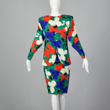 Small Galanos 1980s Abstract Floral Set