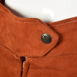 Via Veneto Orange Suede Skirt