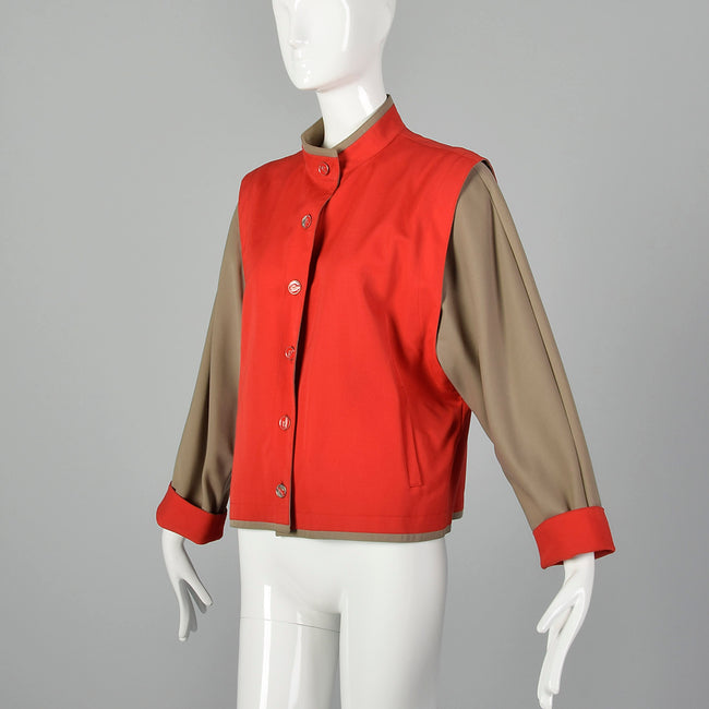 Medium Louis Feraud 1980s Color Block Jacket