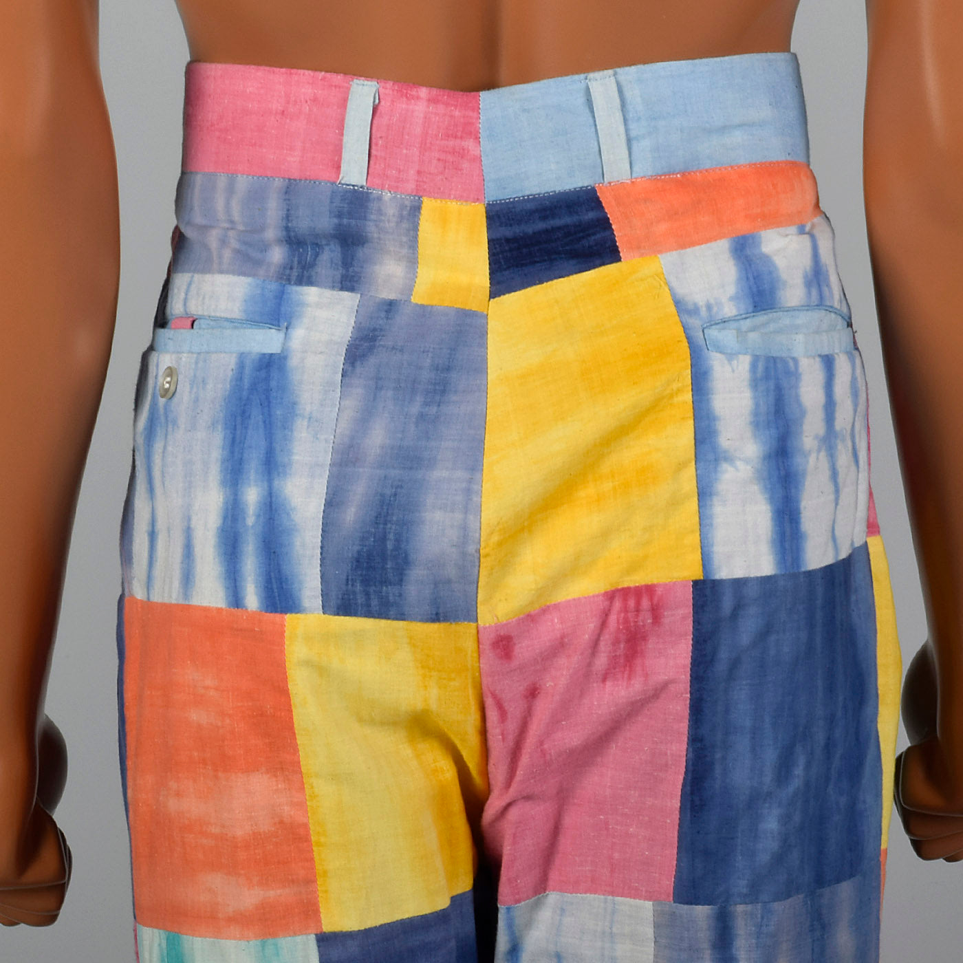 1970s Mens Patchwork Pants