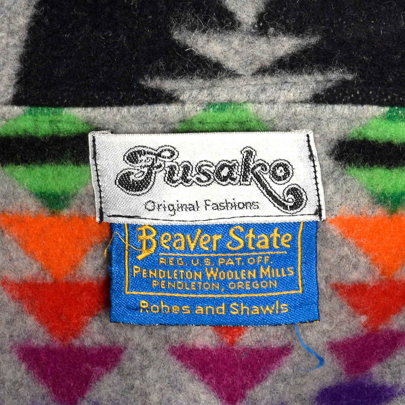 1970s Pendleton Beaver State Blanket Coat