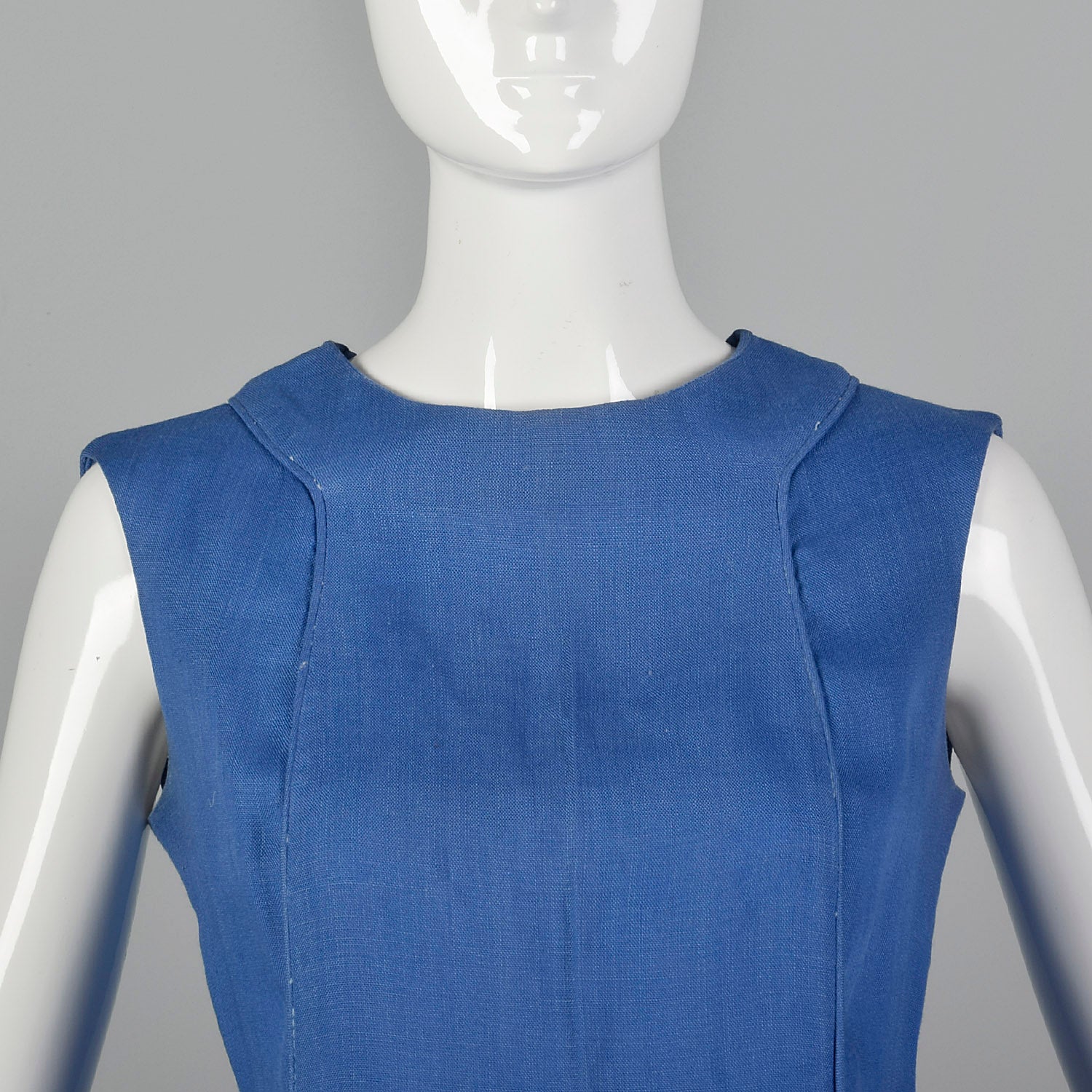 XS 1960s Blue Shift Dress