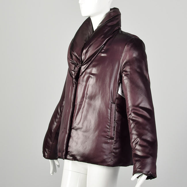 Jill Sander Minimalist Shawl Collar Puffer Jacket