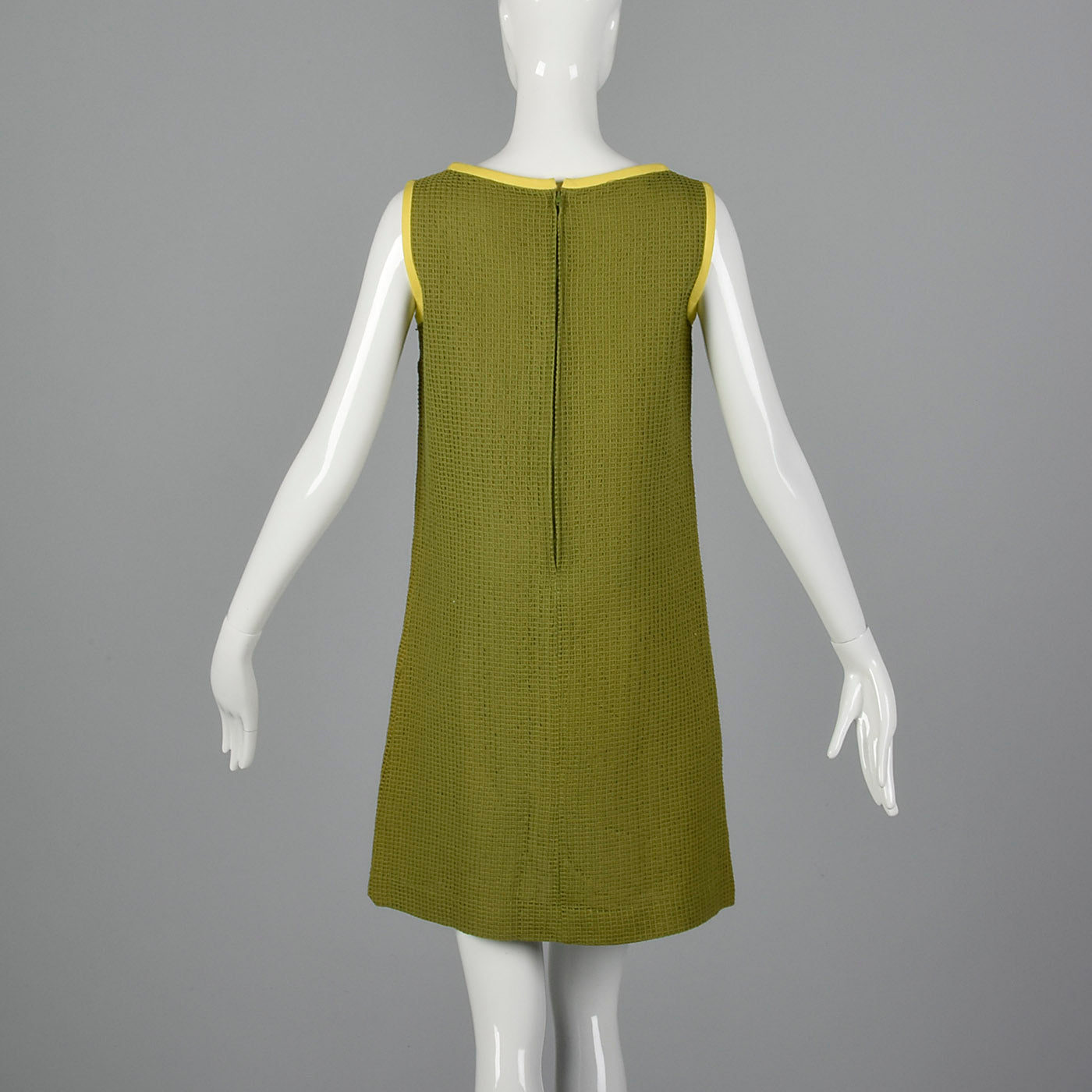 1960s Deadstock Shift Dress with Mesh-Style Overlay