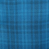 1950s Blue Plaid Jacket with Slim Lapel