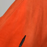 1960s Mod Orange Suede Leather Cape