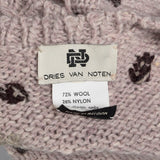 2000s Dries Van Noten Crop Sweater with Drawstring Waist