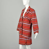 Small 1980s Red Southwestern Blanket Separate Set