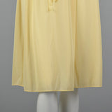 1950s Yellow Nightgown with Tie Back Waist