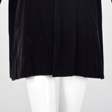 1980s Yves Saint Laurent Velvet Swing Coat