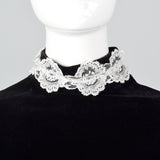 1960s Saks Fifth Avenue Black Velvet Dress with Lace Sleeves
