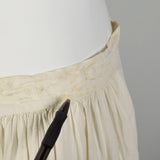 Medium 1900s Petticoat Cotton Skirt Victorian Lace