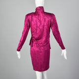 1980s Emanuel Ungaro Hot Pink Skirt Set