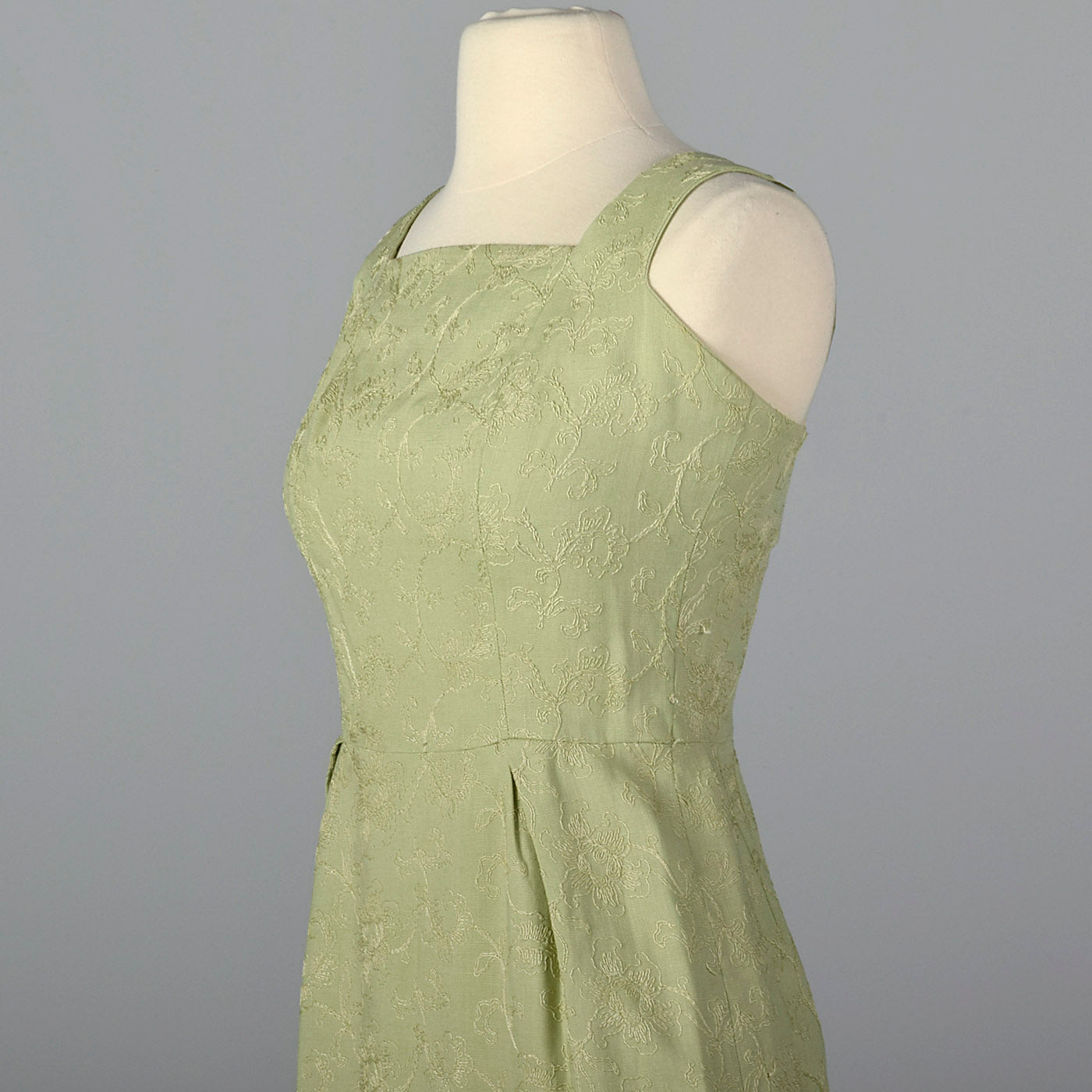 1950s Green Dress with Matching Jacket Style & Salvage 1950s Green Dress with Matching Jacket Style & Salvage