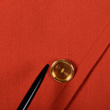 1980s Jaqueline de Ribes Asymmetric Red Wool Dress