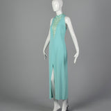 1980s Lillie Rubin Mint Green Dress
