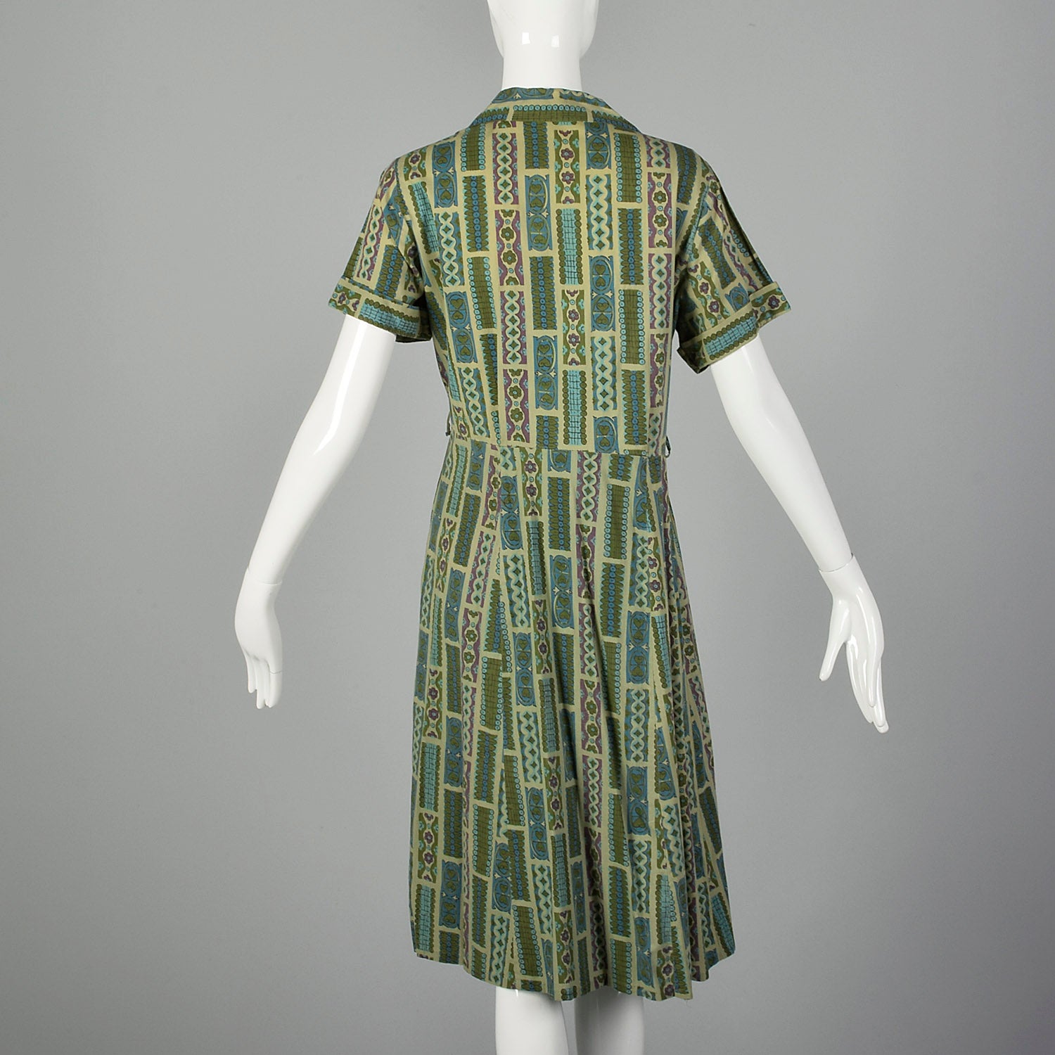 XL-XXL 1950s Green Day Dress