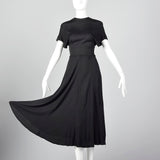 1980s Albert Nipon Black Dress