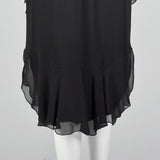 1980s Holly's Harp Tiered Silk Layer Dress