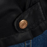 1990s Motorcycle Jacket with Leather Trim