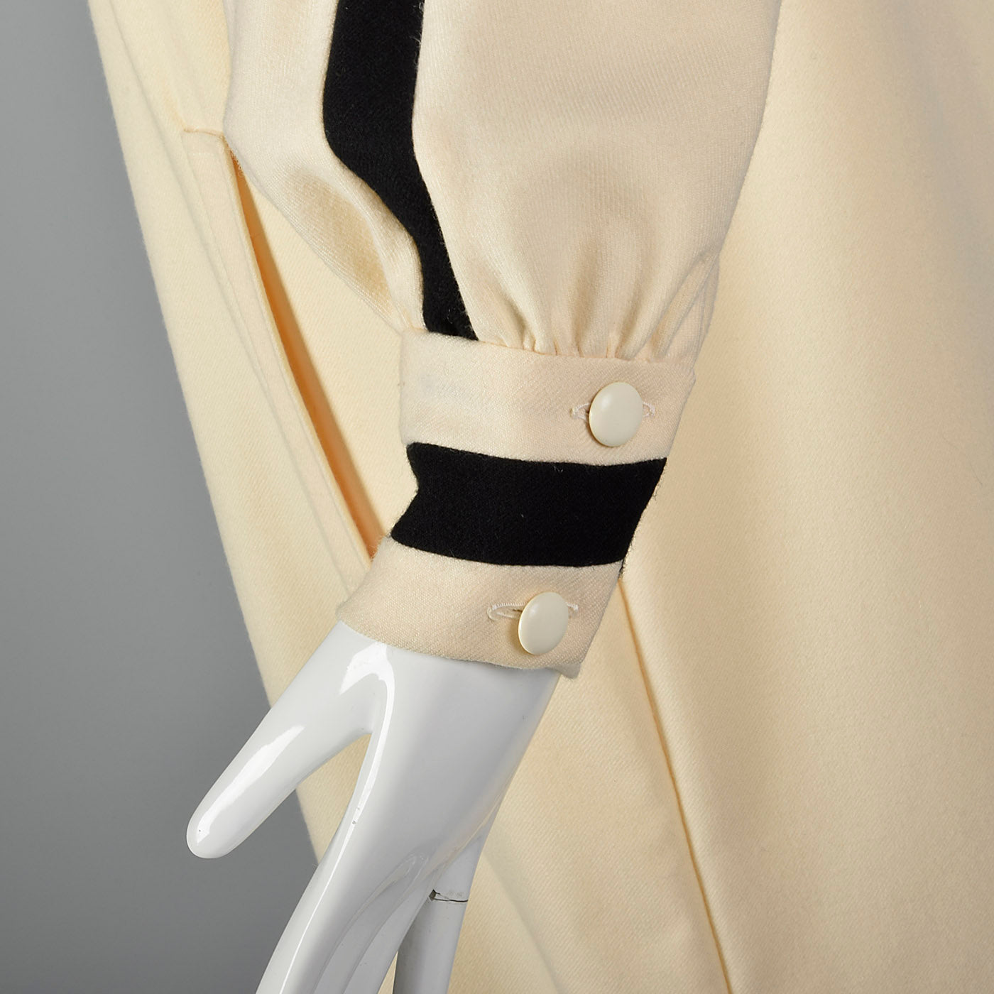 1980s Bernard Perris Dress with Cowl Neck