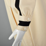 1980s Bernard Perris Dress with Cowl Neck