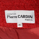 1960s Pierre Cardin Red Wool Skirt Suit