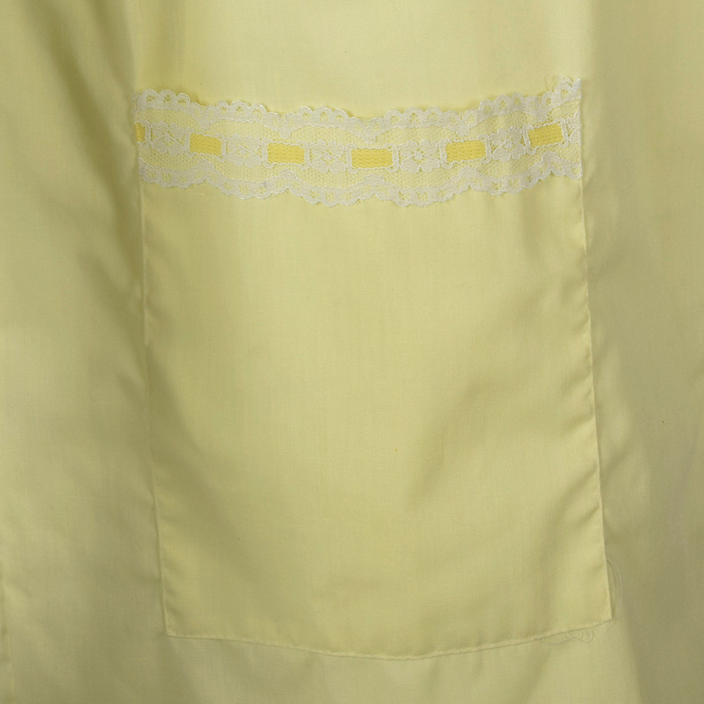 1960s Yellow House Dress with Snap Front
