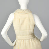 1960s Plush Faux Fur Palazzo Jumpsuit