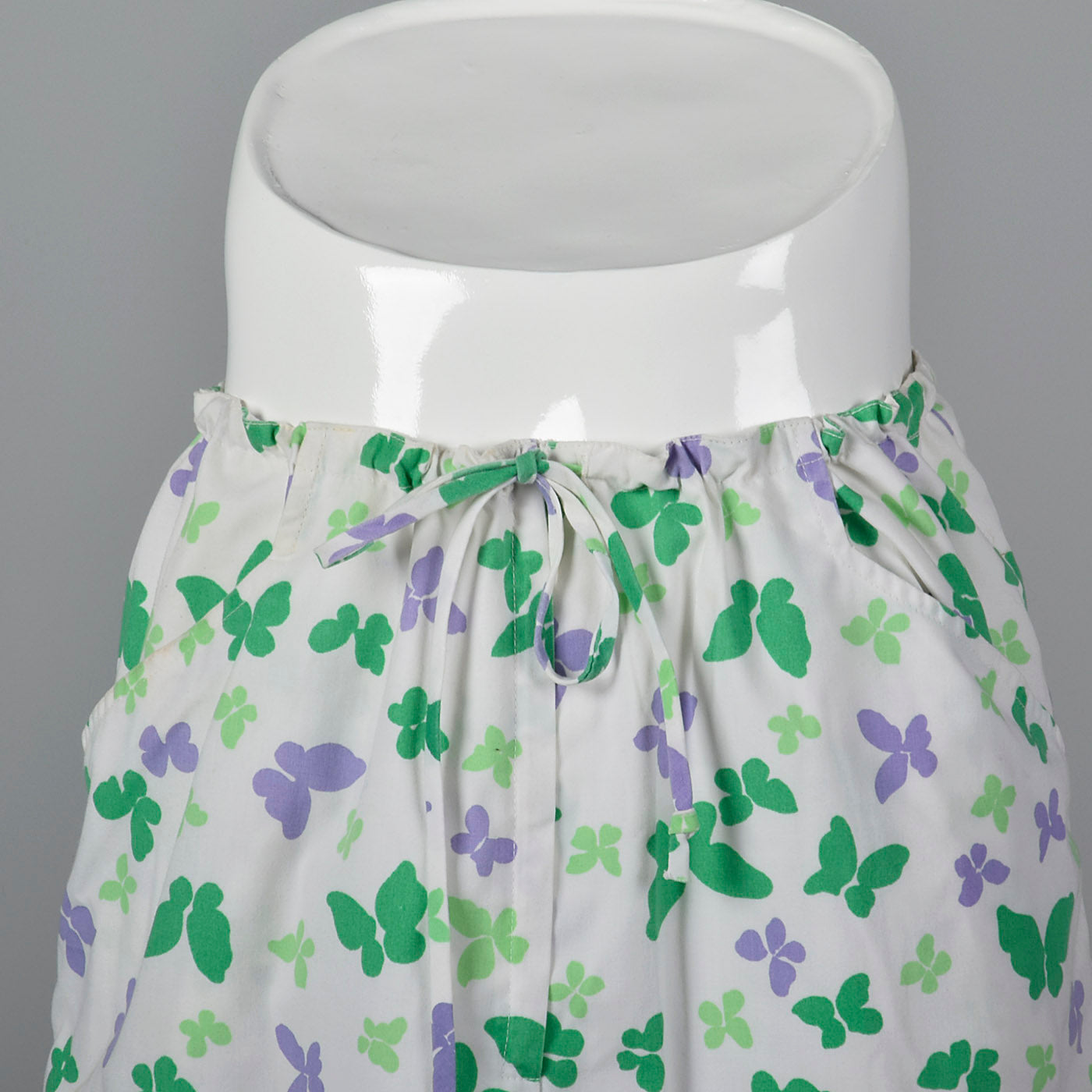 1960s Butterfly Print Mini Skirt