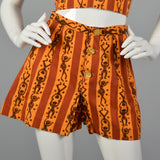 XS 1950s Two Piece Playsuit Beach Set