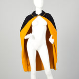 1940s Navy Wool Cape Uniform Autumn Outerwear