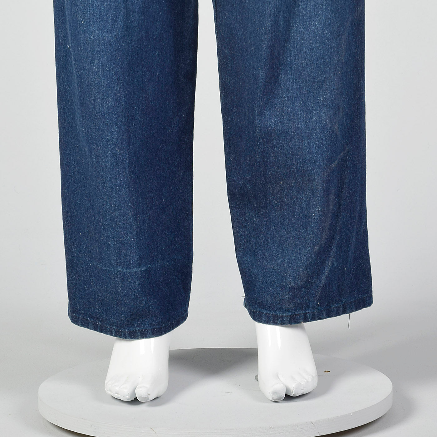 1990s Sonia Rykiel Pleated Jeans with Black Satin Waistband