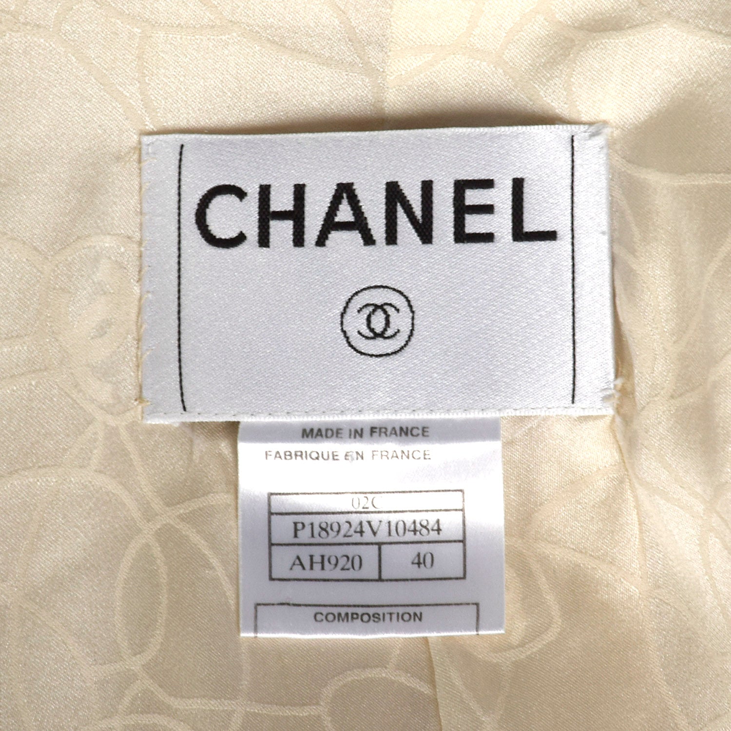 Medium Chanel 1990s Cream Wool Jacket