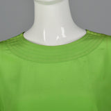 1990s Max Mara Green Silk Top
